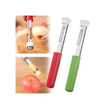 Cbtx 2'si 1 Arada Meyve Soyma Ve Çekirdek Pompalama Aleti Paslanmaz Çelik Sebze Oyacağı Yeşil Beyaz