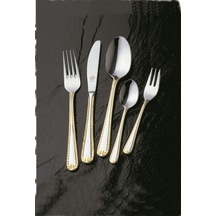 Renate Parlak Altın Solingen 96 Parça Kutulu Çatal Kaşık Bıçak Altın