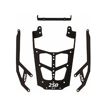 GP Kompozit Bajaj Pulsar N 250 2022-2024 Uyumlu Arka Çanta Demiri Siyah