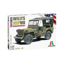 Italeri 3635s 1/24 Ölçek, Jeep Willys Mb, Plastik Model Kiti-51175