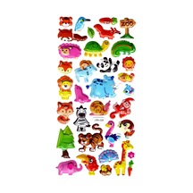 Sticker Kabartmalı Stiker Defter, Planlayıcı Etiket Limlra-026 - 17x9 Cm - Zoo Orman Hayvanları