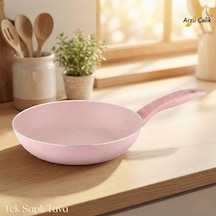 28 Cm Granit Tek Saplı Tava - Pembe Diğer