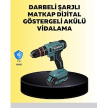 Dijital Ekranlı Matkap Seti Çift Akülü
