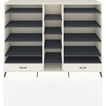 Hyperion Dolap 14 Raflı 2 Çekmeceli 220x44x163 Aytaşı-antrasit/a Aytaşı-antrasit/aytaşı