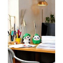 2'li Kawaii Sevimli Bambu Temalı Panda Fotoğraf Ve Not Tutucu - Ofis Masa Not Tutacağı Çok Renkli