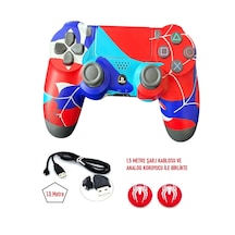 Playstation Dualshock 4 V2 Ps4 Oyun Kolu Pc + Ps4 Renkli 1.5mt Şarj Kablosu Ve Analog Koruyucu