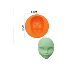 Şeker Hamur Kalıbı Silikon Kadın Yüzü 5 5 Cm