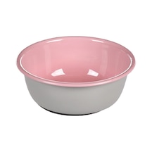Flamingo Nell Boyalı Çelik Mama Kabı Antislip Gri-pembe 250ml