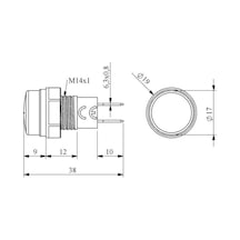 Emas S140NO S Serisi Plastik 230V AC Şeffaf 14 mm Sinyal