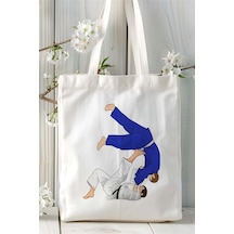 Art Hediye Judo Baskılı Bez Çanta Kişiye Özel Model 9 Çok Renkli