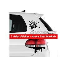 Volkswagen Sticker 2Adet Markalı Kapı Far Tampon Bagaj Stickerı