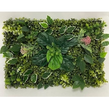 Rüzgar Yapay Çiçekçilik 60x40 Yeşil Duvar Uygulaması Yeşil