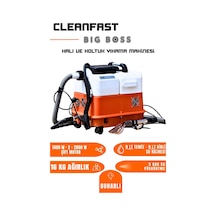 Cleanfast Big Boss Çift Motorlu Buharlı Koltuk Halı Yıkama Makinesi Profesyonel