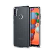 Spigen Galaxy M11 / Galaxy A11 İle Uyumlu Kılıf Liquid Crystal 4 Tarafı Tam Koruma Crystal Clear Şeffaf