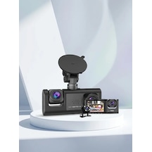 Oto Araç İçi Kamera 3 Kameralı Full Hd Ön Arka İç Kayıt Dashcam