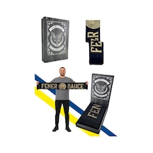 Fenerium Unısex Gold Fenerbahçe Dokuma Atkı Lazer Kutu Hediyeli Lacivert