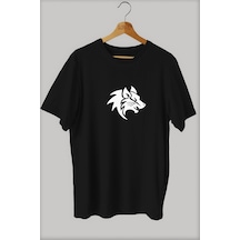 Noıssey -wed Kurt Baskılı Oversize T-shirt Tişört Sokak Tarzı Siyah