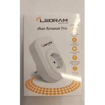 Uzmlight Ledram Faz Akım Koruma Özellikli Fiş Priz - 16a 250v 3500w - Çocuk Korumalı Özellikli - Durum Led Işıklı 0