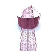 Bordo Renk Dantel Kurdela 5 CM x 10 Metre.