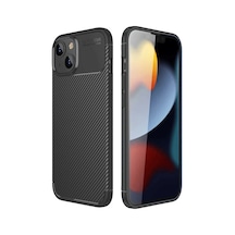 Mey İthalat Apple Uyumlu iPhone 14 Kılıf Auto Focus Karbon Kapak - Siyah