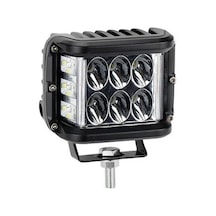 Beyaz Led Sarı Çakarlı Kare Off Road Sis Farı Çalışma Lambası 12 Led 10-30v 36w