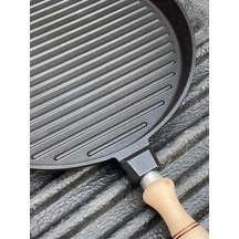 Döküm Izgara Tavası 31 Cm Çapında Belirtilmemiş