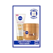 NIVEA Luminous630 Leke İz Karşıtı Vücut Kremi 200 ML + Cocoa Butter Nemlendirici Serum 400 ML + Çanta