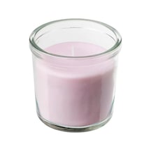 Lugnare Cam İçinde Kokulu Mum, Yasemin/pembe , Çap: 7,5 Cm 50 x 22