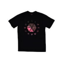 Stoned&Fame Exo Baskılı T-shirt SIYAH