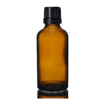 Makrobay Amber Dropper Siyah İçten Damlalıklı Kapaklı Cam Şişe 50 Ml 10 Adet Diğer