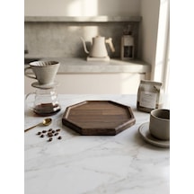 Fam Wood Art Doğal Ahşap Nihale, Banyo Düzenleyici-aksesuar Organizeri, Çok Amaçlı Stand Kahverengi