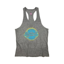 Bluu Barbell Fitness Gym Tank Top Sporcu Atleti Gri-Mavi