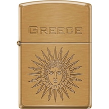 Zippo Greece Sun God Helios Dizayn Çakmak Sarı