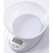 Wellhise B05w Kaseli Pilli Mutfak Tartısı Dijital Ekran Terazi Beyaz