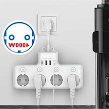Ankatek Cbtx 4000w 3 X Usb, 1 X Type-c 8 İn 1 Priz 4'lü Beyaz Yok Yok