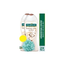 Palmolive Body Butter Hindistan Cevizi Cazibesi Banyo ve Duş Jeli 2 x 750 ML + Duş Lifi