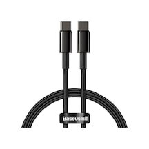Baseus Tungsten Gold PD100W Şarj kablosu Usb C to Usb C Kablo 2 M