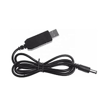 Usb 5 Volt To 12 Volt Max 1 Amper Usb Pd Portundan Gelen Gücü 12v 5.5-2.5 Jak Fişe Dönüştürür 1 Metre