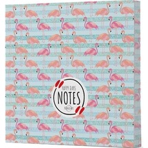 Flamingo 1 Çizgisiz Defter Yan Baskılı Siyah