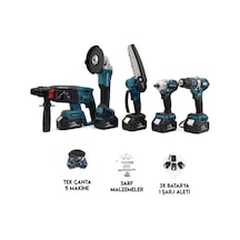 Dawreek Beşli Set MK350 (Budama Testeresi 13 MM Ç.Mandren+S.Sıkma+Ş.Spral+Ş.Hilti)