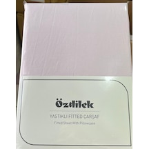 Özdilek Colurist Lastikli Fitted Tek Kişilik Çarşaf Takımı 100 X 200 +30 Cm 30 Cm Yükseklik Pudra Çok Renkli