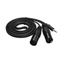 Xlr Kablosu İnç Hallow Erkek Çift 3-çekirdekli 3.5mm 1/8 - - Kh