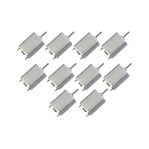 10 Adet 3V 12V Dc 130 Motor Tamamen Metal Gövde A Kalite 10 MM Mil