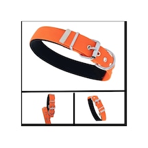 Uyguna-yakala Turuncu 3.0 42-50 Cm Dokuma Kemikli Boyun Tasması-sma.364