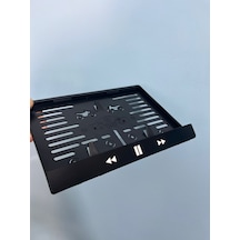 Play Pause Pleksi Motor Plakalığı