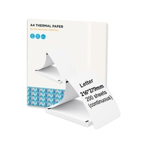 Singree 200 Yaprak Beyaz Termal Kağıt - 216x279mm Mektup Boyutu - 859g Paket