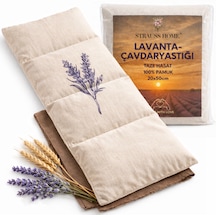 Strauss Lavantalı Çavdar Yastığı 800 G Çıkarılabilir & Yıkanabilir Kılıf Doğal Rahatlatıcı Ekru