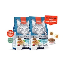 Wanpy Tahılsız Tavuklu Yetişkin Kedi Maması 1,5kg X 2 Adet
