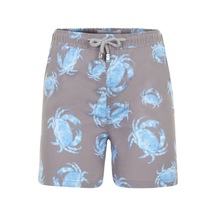 Fiji Blue Crab Hayvan Yengec Desenli Erkek Cocuk Mayo Bej