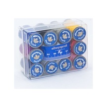 Altınyaprak Kare Set 10 Renk Dikiş İplik Makara Mezuralı- 10'li Paket